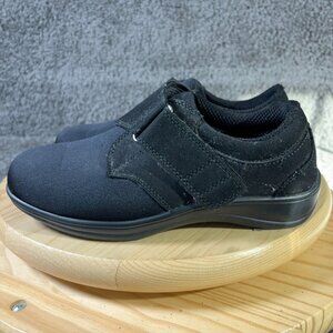 Orthofeet Shoes Wichita Womens Size 7.5 Wide Black Orthopedic Comfort Loafer